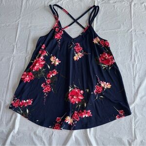 Papermoon Blue and Red floral Camisole